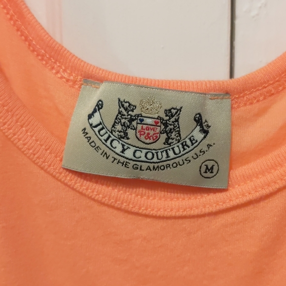 Juicy Couture Tops - Ladies Juicy Couture orange cotton rayon tank top